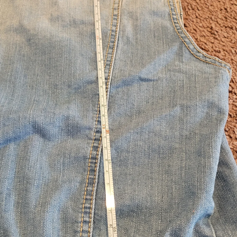 l&M Jeans Light Blue Washed Denim Vest Size M Y2K - Picture 7 of 7